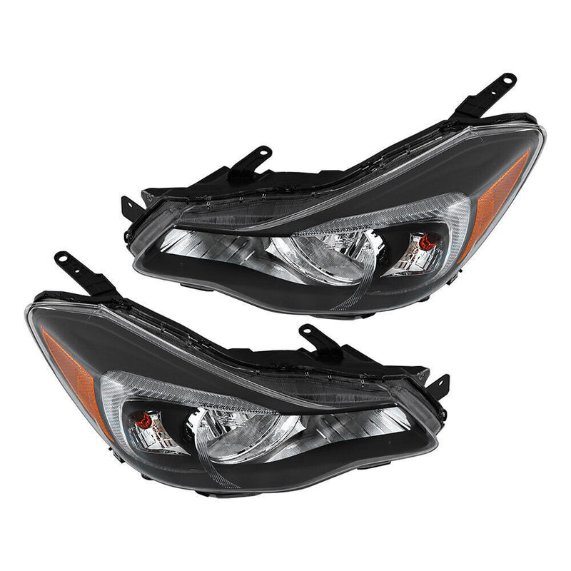 DURAFORCE LH+RH Headlight For 2012-15 Subaru Impreza &13-16 Crosstrek Halogen Pair