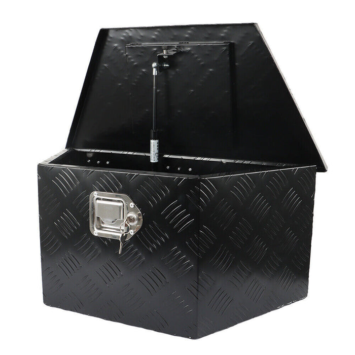 DURAFORCE 26"X13.3"X12" Aluminum Tongue Tool Box Truck Trailer Bed Storage Toolbox