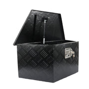 DURAFORCE 26"X13.3"X12" Aluminum Tongue Tool Box Truck Trailer Bed Storage Toolbox