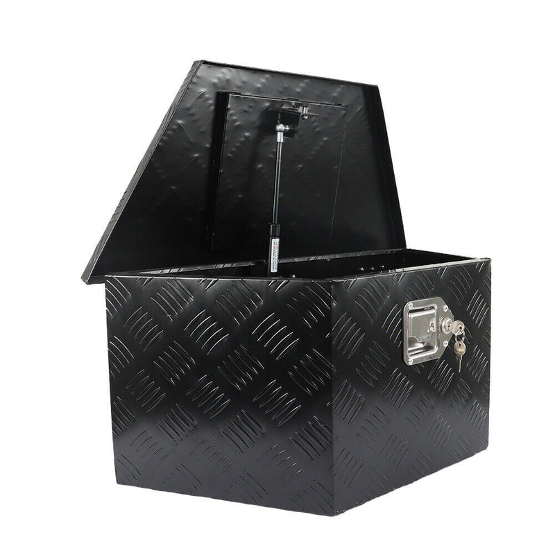 DURAFORCE 26"X13.3"X12" Aluminum Tongue Tool Box Truck Trailer Bed Storage Toolbox