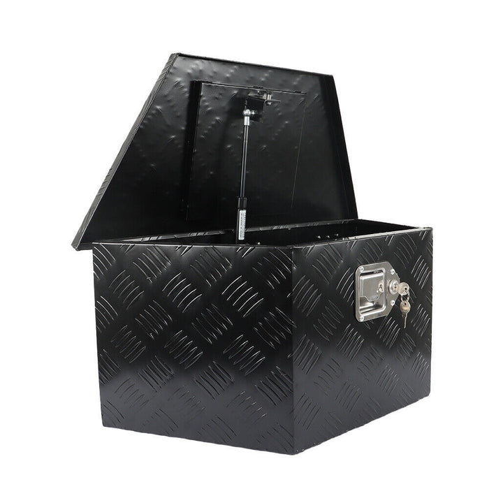 DURAFORCE 26"X13.3"X12" Aluminum Tongue Tool Box Truck Trailer Bed Storage Toolbox