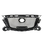 DURAFORCE Front Bumper Upper Grille Honeycomb Grill For Mazda 3 Axela 2017-2018