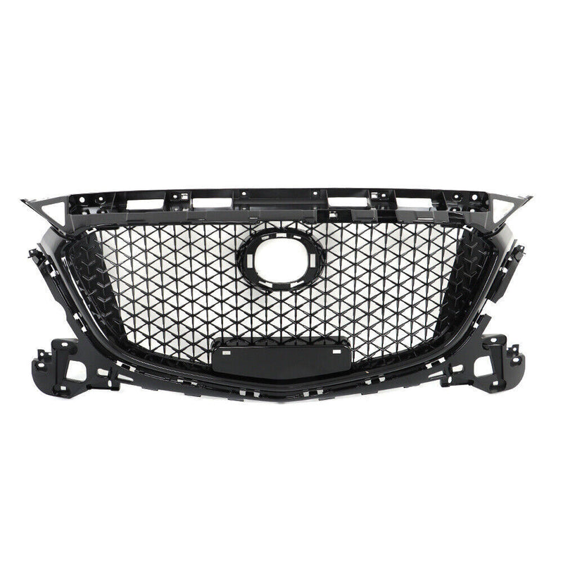 DURAFORCE Front Bumper Upper Grille Honeycomb Grill For Mazda 3 Axela 2017-2018