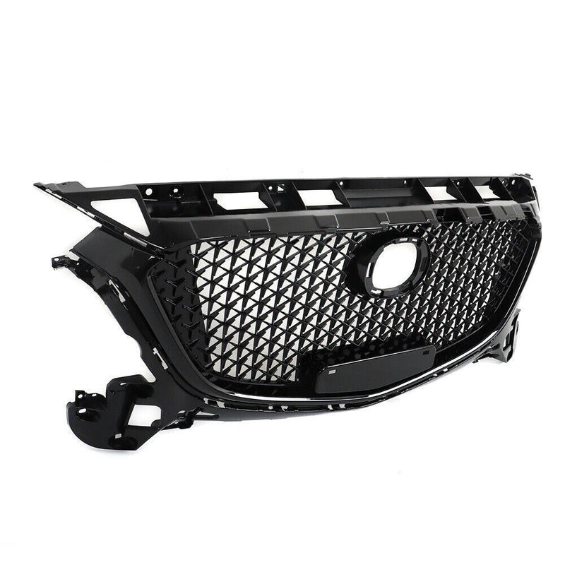 DURAFORCE Front Bumper Upper Grille Honeycomb Grill For Mazda 3 Axela 2017-2018