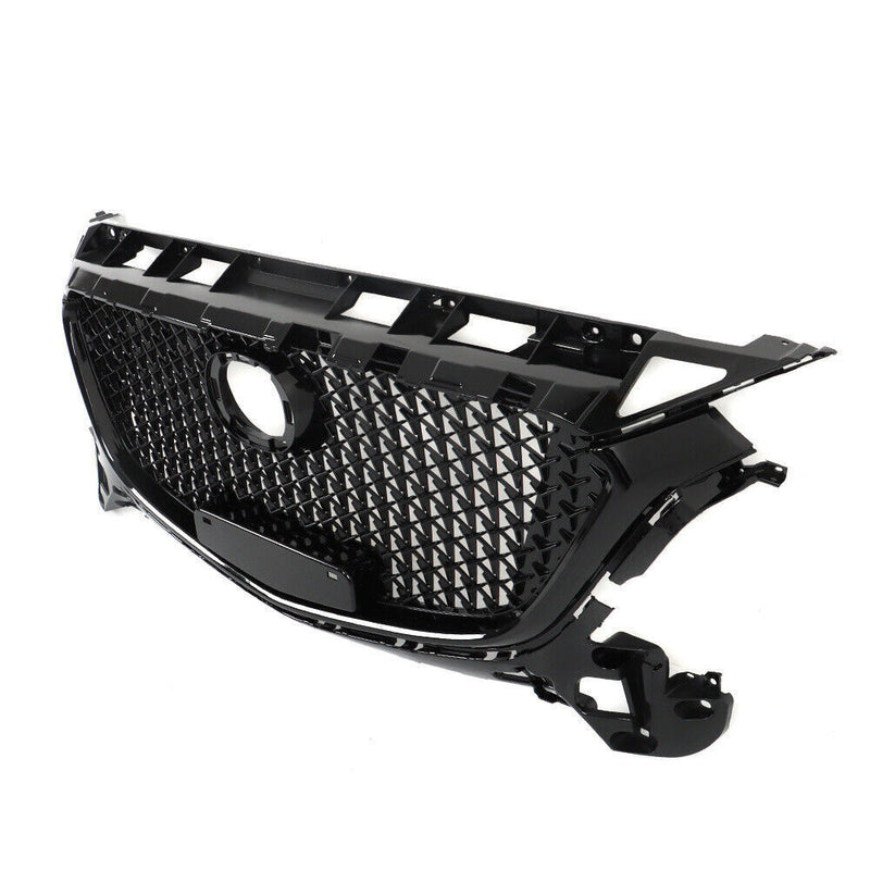DURAFORCE Front Bumper Upper Grille Honeycomb Grill For Mazda 3 Axela 2017-2018