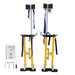 DURAFORCE 24"-40" Adjustable Drywall Stilts Aluminum Tool - Painting Painter Taping Yellow
