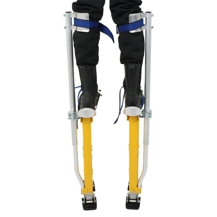 DURAFORCE 24"-40" Adjustable Drywall Stilts Aluminum Tool - Painting Painter Taping Yellow