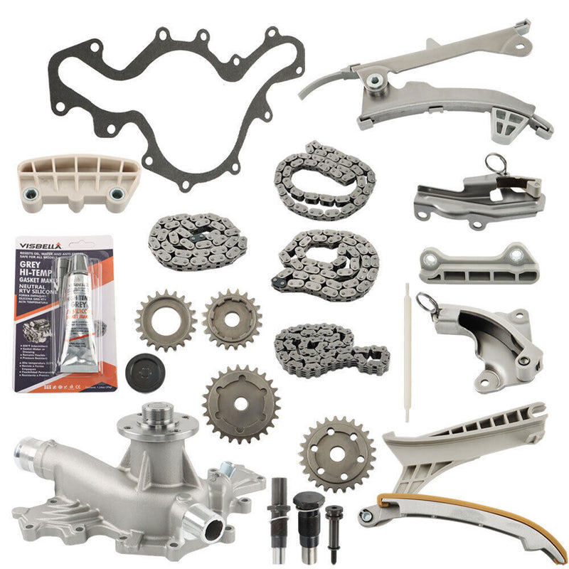 DURAFORCE For Ford Mazda Mercury V6 SOHC Timing Chain Kit w/Gears + Water Pump