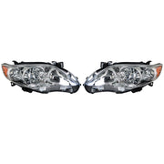 DURAFORCE Left+Right Headlight For 2011 2012 2013 Toyota Corolla Chrome Projector