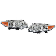 DURAFORCE Left+Right Headlight For 2011 2012 2013 Toyota Corolla Chrome Projector