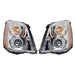 DURAFORCE Right+Left Headlight For 2008-2011 Cadillac DTS HID/Xenon Chrome Housing