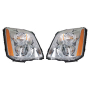 DURAFORCE Right+Left Headlight For 2008-2011 Cadillac DTS HID/Xenon Chrome Housing