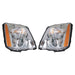 DURAFORCE Right+Left Headlight For 2008-2011 Cadillac DTS HID/Xenon Chrome Housing