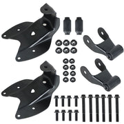 DURAFORCE Rear LH+RH Leaf Spring Shackle & Bracket Hanger For 1997-2004 Ford F150