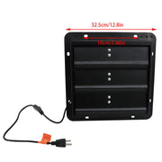 DURAFORCE 10" Shutter Exhaust Fan Wall Mounted With Switch+Insect Mesh Low Noise 980 CFM
