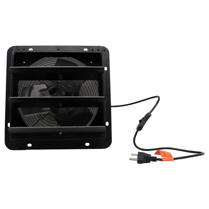 DURAFORCE 10" Shutter Exhaust Fan Wall Mounted With Switch+Insect Mesh Low Noise 980 CFM