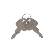 DURAFORCE 2 x Trailer Door Latch T-Handle Lock Stainless Steel Key Camper RV Truck
