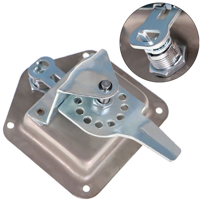 DURAFORCE 2 x Trailer Door Latch T-Handle Lock Stainless Steel Key Camper RV Truck