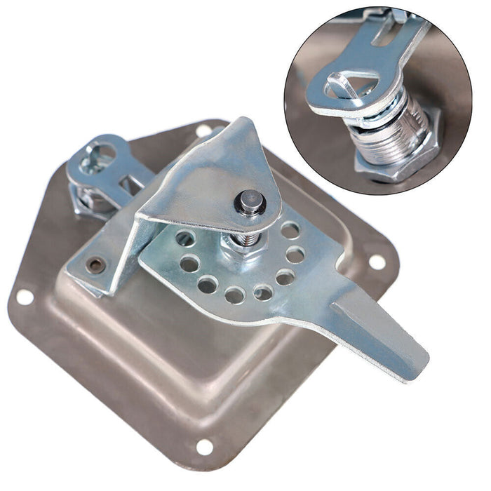 DURAFORCE 2 x Trailer Door Latch T-Handle Lock Stainless Steel Key Camper RV Truck