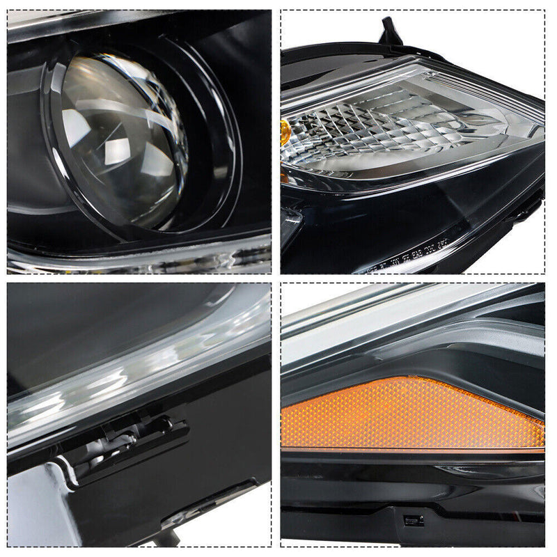 DURAFORCE Right Headlight For 2016-2018 Chevy Cruze Projector Halogen w/LED DRL RH