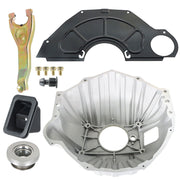DURAFORCE Bell Housing Kit & 11" Clutch Fork & Throwout Bearing & Cover For Chevy