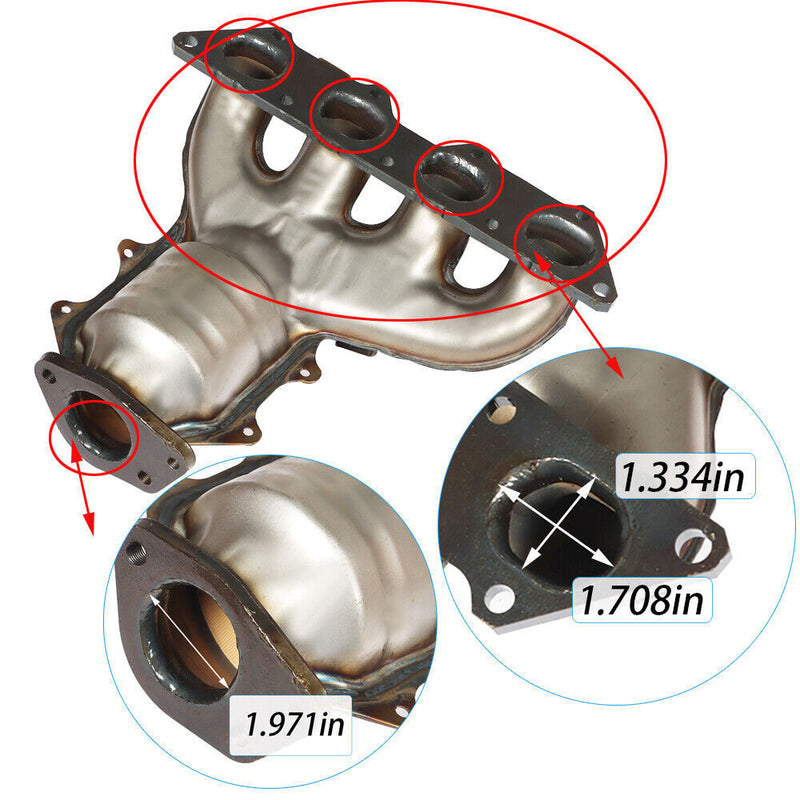 DURAFORCE Manifolds Catalytic Converter For 2002-2007 Mitsubishi Lancer 2.0L