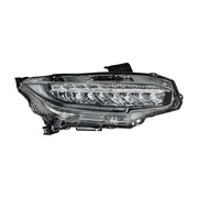 DURAFORCE Passenger Side RH Full LED Headlight Assembly For 2016-2021 Honda Civic