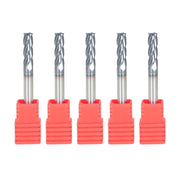 DURAFORCE 5Set 3/16" 4 Flute 2" Overall Length Regular Carbide End Mill TiALN COATED New
