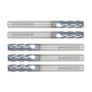 DURAFORCE 5Set 3/16" 4 Flute 2" Overall Length Regular Carbide End Mill TiALN COATED New