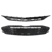 DURAFORCE Front Bumper Upper Lower Grille For 2016-2018 Chevy Malibu Chrome&Black