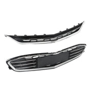 DURAFORCE Front Bumper Upper Lower Grille For 2016-2018 Chevy Malibu Chrome&Black