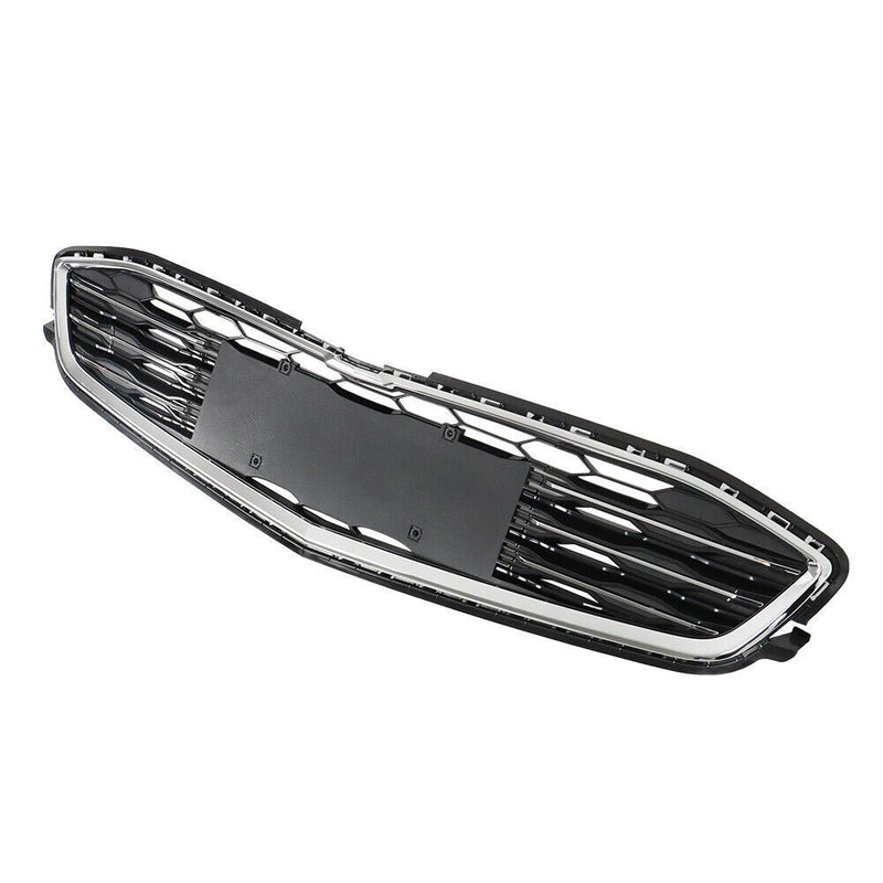 DURAFORCE Front Bumper Upper Lower Grille For 2016-2018 Chevy Malibu Chrome&Black