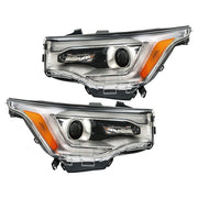 DURAFORCE Right+Left Headlights ASSY For 2017-19 GMC Acadia SL w/o LED DRL Chrome