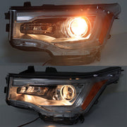 DURAFORCE Right+Left Headlights ASSY For 2017-19 GMC Acadia SL w/o LED DRL Chrome