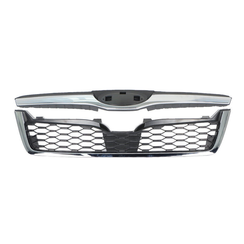 DURAFORCE Front Grill Assembly For 2014-2018 Subaru Forester Chrome Factory Style