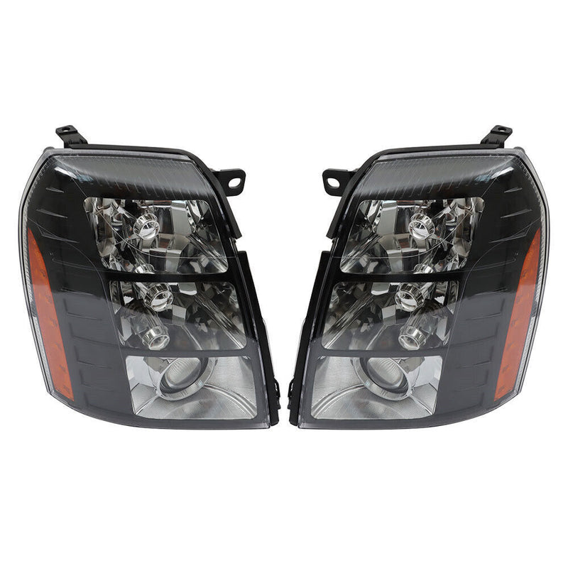 DURAFORCE LH+RH Headlights For 2007-2014 Cadillac Escalade HID w/o Bulbs & Ballast
