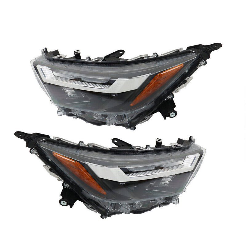 DURAFORCE Left+Right Headlight For 2022-2023 Toyota RAV4 XLE LED Factory Clear