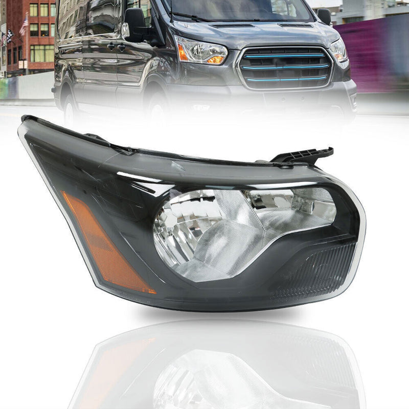 DURAFORCE Right Side Headlight For 2015-21 Ford Transit 150 250 Halogen Clear Lens