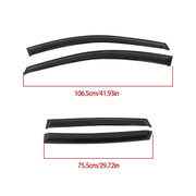 DURAFORCE Window Visors For 2007-2011 Honda CR-V Vent Shade Rain Guards Deflector