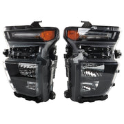 DURAFORCE Left+Right Headlights For 2021-2023 Chevy Silverado 2500HD Halogen Black