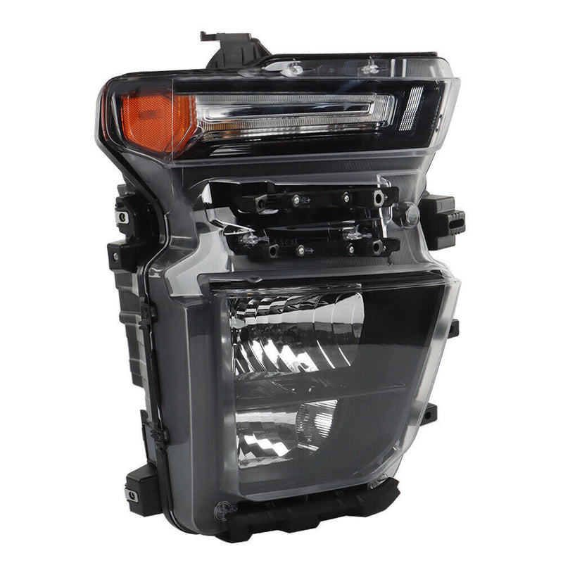 DURAFORCE Left+Right Headlights For 2021-2023 Chevy Silverado 2500HD Halogen Black