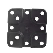 DURAFORCE 2 Gallon Re-Usable 10 Pack Square Plastic Black Nursery Pot Plant Flower Pots