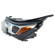 DURAFORCE Left Headlight For 2018 2019 Chevrolet Equinox Halogen Black Clear Lens