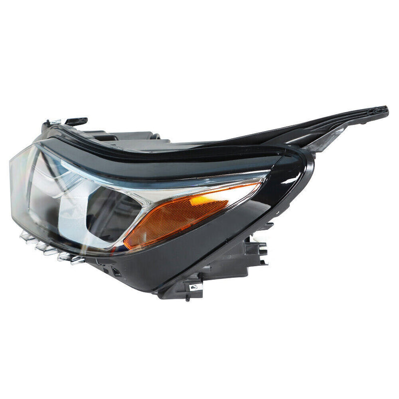 DURAFORCE Left Headlight For 2018 2019 Chevrolet Equinox Halogen Black Clear Lens