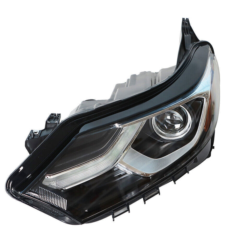 DURAFORCE Left Headlight For 2018 2019 Chevrolet Equinox Halogen Black Clear Lens