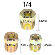 DURAFORCE Brake Line Tubing Kit For Universal 25 Ft 3/16&1/4 Zinc w/32 Fittings