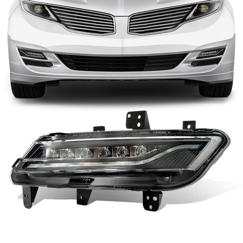 DURAFORCE Left Fog Light For 2013-2016 Lincoln MKZ LED Driving Lamp Driver Side