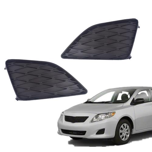 DURAFORCE Front Fog Light Lamp Cover Bezel For 2009-2010 Toyota Corolla Pair