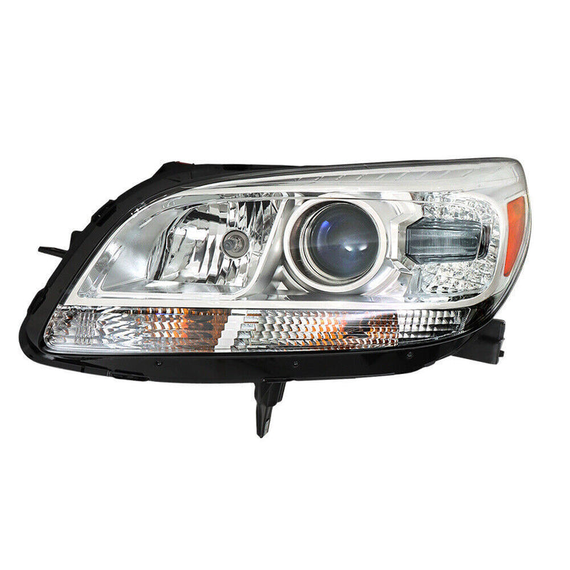 DURAFORCE Left Headlight For 2013-2015 Chevy Malibu Projector Halogen Clear Lens