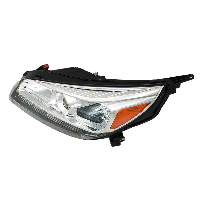 DURAFORCE Left Headlight For 2013-2015 Chevy Malibu Projector Halogen Clear Lens